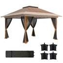 Outsunny 3.6 x 3.6m Pop Up Gazebo with Netting and Wheeled Bag