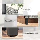Outsunny Rattan Sofa with Cushions, 2 Seater Garden Furniture