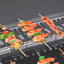 Outsunny 6+1 Burner Gas BBQ Grill Garden Barbecue with Wheels, Cabinet Grey