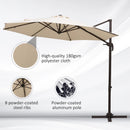 Outsunny Cantilever Parasol 3m - Beige