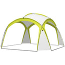 Outsunny Outdoor Gazebo Event Shelter Party Tent for Garden Green