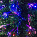 Christmas Time 4ft 120cm Green Fibre Optic Artificial Christmas Tree-Multi colour LED Lights