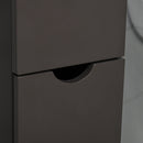 HOMCOM Tall Bathroom Storage Cabinet With Shelf And Drawers, Brown