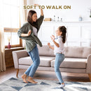 HOMCOM Modern Geometric Rug 80x150 cm - Grey
