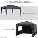 Outsunny  Gazebo 3m x 3m - Black