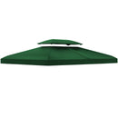 Outsunny 3x4m Gazebo Replacement Roof Canopy 2 Tier Top UV Cover