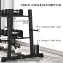 SPORTNOW 3-Tier Dumbbell Rack for Dumbbells, Kettlebells&Plates (Rack Only)