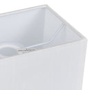 Sevenoaks Faux Silk Shade - White