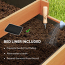 Outsunny 3 Tier Wooden Garden Planters with Trellis for Vine Climbing Plants