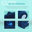 HOMCOM Kids Polyester Upholstered Outer-Space Armchair Blue/Yellow