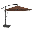 Outsunny Garden Cantilever Parasol with Cover Weighted Base Wind Strap