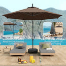 Outsunny Garden Cantilever Parasol with Cover Weighted Base Wind Strap
