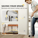 PawHut Retractable Stair Gate, Dog Gate Extends Up To Wide, Grey