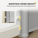 PawHut Retractable Stair Gate, Dog Gate Extends Up To Wide, Grey