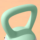 SPORTNOW 10KG Kettlebell with Soft Body and Non-Slip Handle, Grey and Green