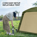 Outsunny Inflatable Camping Tent, Easy Setup 2 Man Tent