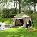 Outsunny Inflatable Camping Tent, Easy Setup 2 Man Tent
