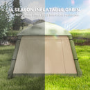 Outsunny Inflatable Camping Tent, Easy Setup 2 Man Tent