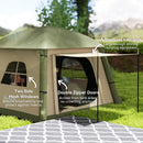 Outsunny Inflatable Camping Tent, Easy Setup 2 Man Tent