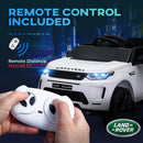 AIYAPLAY Land Rover Licensed Kids Electric Car w/ Remote Music - White