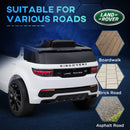 AIYAPLAY Land Rover Licensed Kids Electric Car w/ Remote Music - White
