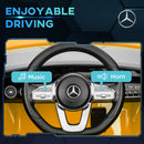 AIYAPLAY Mercedes-AMG CLA 45 Licensed 12V Ride on Car w/ Music - Yellow