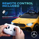 AIYAPLAY Mercedes-AMG CLA 45 Licensed 12V Ride on Car w/ Music - Yellow