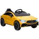 AIYAPLAY Mercedes-AMG CLA 45 Licensed 12V Ride on Car w/ Music - Yellow