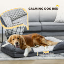 PawHut Dog Bed Calming Pet Bed Dog Mattress for Large Dogs - Charcoal Grey