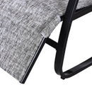 Outsunny Rocking Chair - Light Grey