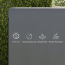 Outsunny Patio Swing Chair Cover Garden Furniture Protector 215x155x150cm Grey