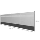 Outsunny Camping Windbreaks with Clear Windows and Carry Bag, 725 x 140cm