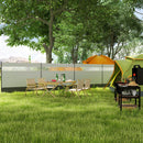 Outsunny Camping Windbreaks with Clear Windows and Carry Bag, 725 x 140cm