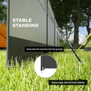 Outsunny Camping Windbreaks with Clear Windows and Carry Bag, 725 x 140cm