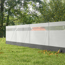 Outsunny Camping Windbreaks with Clear Windows and Carry Bag, 725 x 140cm