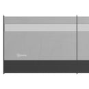 Outsunny Camping Windbreaks with Clear Windows and Carry Bag, 725 x 140cm