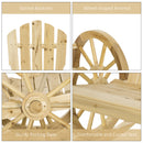 Outsunny Adirondack Rocking Chair Porch Poolside Garden Lounging Natural