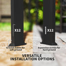 Outsunny 3 x 3(m) Pergola with Retractable Roof & Roller Shade