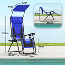 Outsunny Zero Gravity Lounger Chair, Folding Reclining Chair