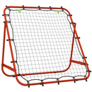HOMCOM Rebounder Net Kids Adults Football Training Aid Adjustable Red