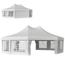 Outsunny 10 Sides Heavy Duty Tent Gazebo Outdoor Party Wedding Event Marquee