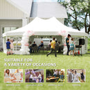 Outsunny 10 Sides Heavy Duty Tent Gazebo Outdoor Party Wedding Event Marquee