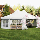 Outsunny 10 Sides Heavy Duty Tent Gazebo Outdoor Party Wedding Event Marquee
