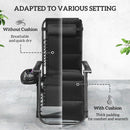 Outsunny 2 Pieces Zero Gravity Chairs, Reclining Folding Sun Lounger, Grey