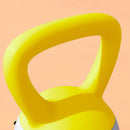 SPORTNOW Kettlebell w/ Soft Body and Non-Slip Handle, Yellow and Grey