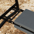Outsunny Garden Kneeler Foldable Seat Bench EVA Foam Pad With Tool Bag Pouch