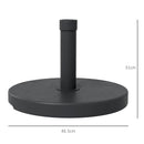 Outsunny 15kg Concrete Parasol Base Heavy Duty Round Umbrella Stand
