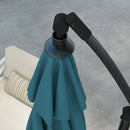 Outsunny 3(m) Cantilever Parasol with Cross Base, Crank Handle, Tilt