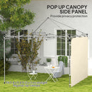 Outsunny Side Panel for 3x3 m Pop Up Gazebos, 1 Pack Sidewall Only