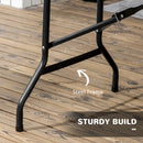 Outsunny Outdoor Dining Table for 6, Folding Garden Dining Table